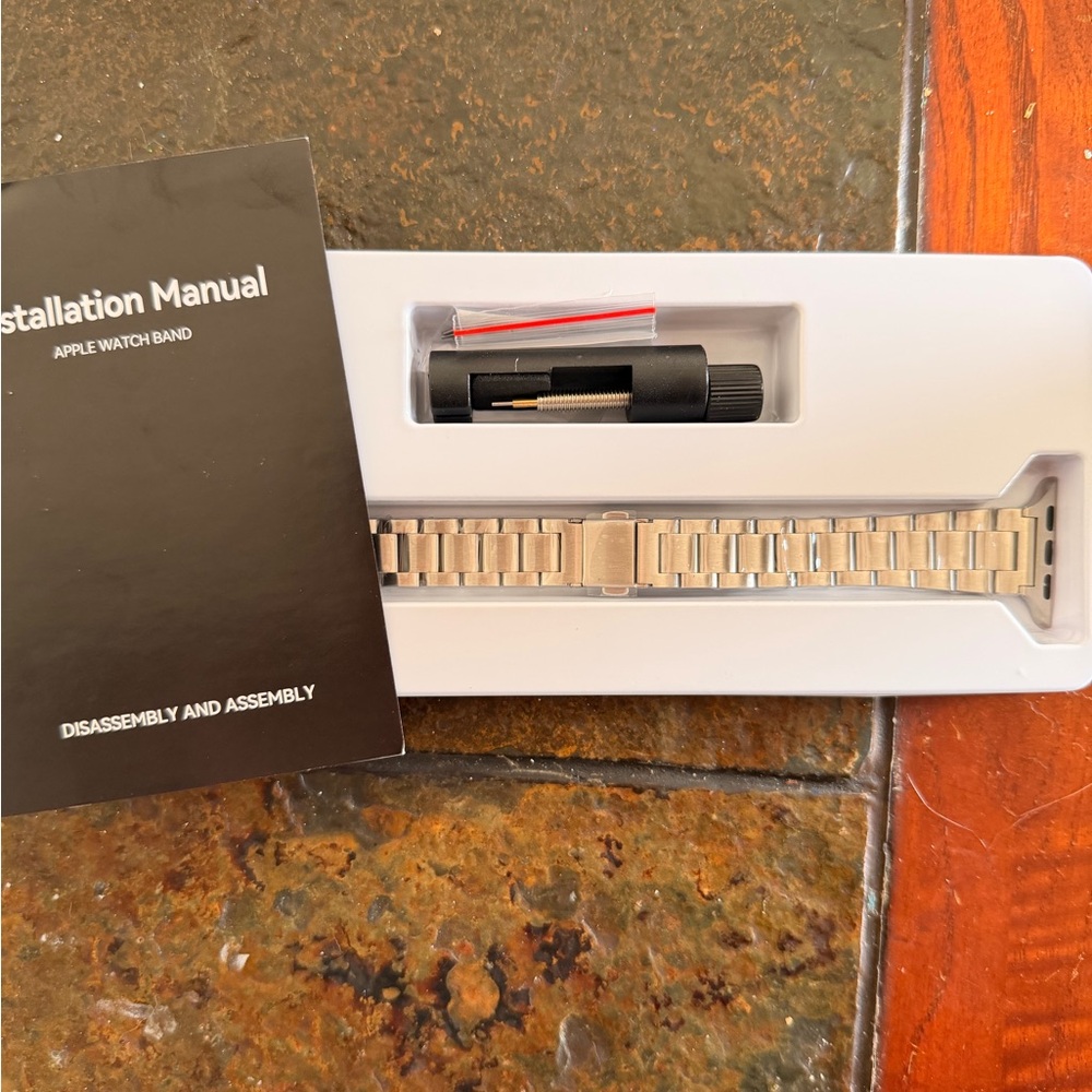 Silver Metal Apple Watch Band